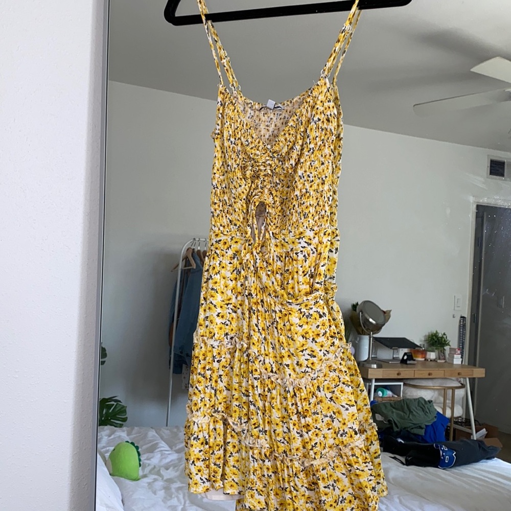Yellow Floral Dress